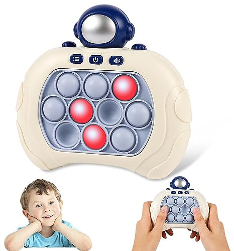Diealles Shine Pop Fidget it Spielzeug für Kinder 3-12, Quick Push Pop it Spiel, Pop it Elektronisches Spiel für 3 4 5 6 7 8 9 10 11 12 Jährige Jungen & Mädchen & Teenager, Astronaut, JYWJ-AAL02