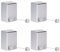 MUALROUS 4 Sätze Wäscheleine Ausziehbar Einstellbare Dichtheit Einziehbare Wäscheleine An Der Wand Befestigte Hochleistungs-Wäscheleine Für Den Innenbereich Bis Zu 4,2 m Lange Wäscheleine (Silber)