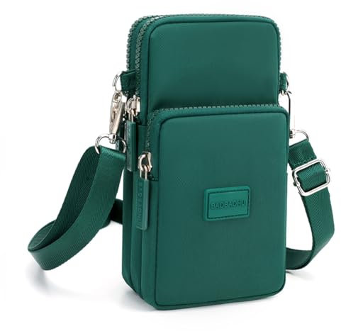 DuoLmi Umhängetasche Damen Klein, Crossbody Tasche für Damen, Nylon Handy Mini-Tasche Kleine Schultertasche Multifunktionale Handytasche, Handytasche zum Umhängen Damen
