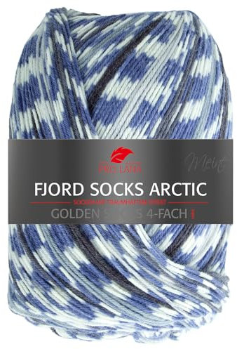 Frida's Wollhaus Pro Lana 100 g Golden Socks 4-fach Fjord Socks Arctic Sockenwolle Garn Stricken 6 Farben (282)