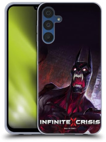 Head Case Designs Offizielle Infinite Crisis Vampire Batman Darsteller Soft Gel Handyhülle Hülle kompatibel mit Samsung Galaxy A15