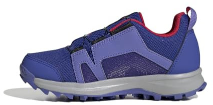 adidas Unisex Kids Terrex Agravic BOA Trail Running Shoes, Semi Cobalt Blue/Cloud White/Semi Lucid Blue, 13 UK Child