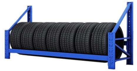 Reifenständer reifenregal Reifengestell Horizontales Wand Reifenregal Für Saisonreifen/ Winterreifen/ Lkw-Reifen/ RV-Reifen/ SUV-Reifen/ Semi-Reifen/ Motorrad-Reifen Oder Felgen, Belastung 350KG(Blue,