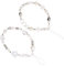 PEUTIER 2pcs Beaded Camera Wrist Straps, Imitation Pearl And Crystal Beaded Phone Wristlet Chain Camera Charm Strap Phone Bracelet Strap Lanyard Decoration for Wallet Camera Keychain