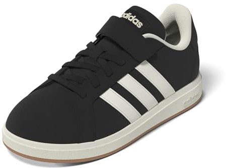 adidas Mixte Enfant Grand Court 00s Shoes Children, Core Black/Off White/Gum, 35 EU