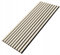 EmsCraft24 Akustikpaneele 1,228m² - 275cm x 46cm x 1.8cm - | Akustikpaneel | Lamellenverkleidung | Wandverkleidung | Akustikfilz | Wandpaneele auf filz (027 - Beige)