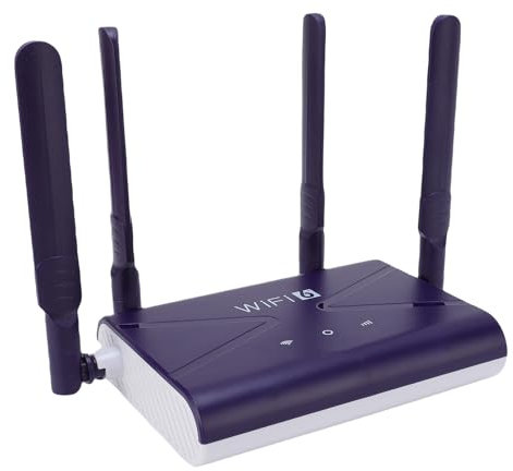 Wifi6 4G LTE Router 300 Mbit/s mit SIM Slot, Mobilfunkrouter für Reisen, 4 Antennen Unterstützt 32 Geräte, Hotspot für Laptop/Telefon (Nr. 5G)