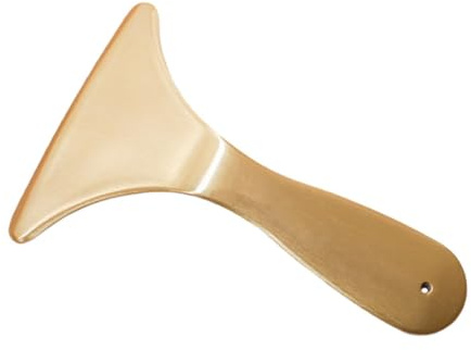 YsXoWiui Gua Sha Werkzeug Aus Messing, Professionelles Schabe Massagewerkzeug für Augen, Körper Und Rücken