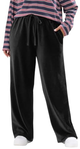 Yours Curve Chocolate Cord Drawstring Wide Leg Trousers - Women's - Plus Size Curve