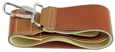 Gogogmee Schärftuch Leder Rindsleder Abziehriemen für Rasiermesser und Messer Vintage Schärfgürtel mit Schnalle für Professionelle und Heimgebrauch