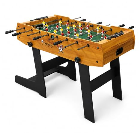 Kickertisch, Tischkicker, Tischfußball für Kinder und Erwachsene - 129x 61 x 79 cm - inkl. 2 Bälle - Fußballtisch mit 22 Spieler, Torzähler