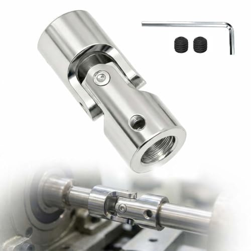 Genouillère pour Manivelle Volet Roulant Manuel - Joint de Cardan Universel ø12 mm avec Vis M5 - Rotule d'Articulation en Acier Haute Résistance pour Sortie de Caisson et Tringle