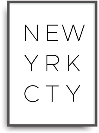 ALEMARG Moderner Vintage Poster Druck New York City Fine Art Kunstdruck Deko Bild Print Plakat ungerahmt DIN A4 Geschenk