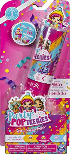 Party PopTeenies Double Surprise Poppers - Doppelüberraschungs Popper - Konfettikanone - Sammelpüppchen - Party feiern