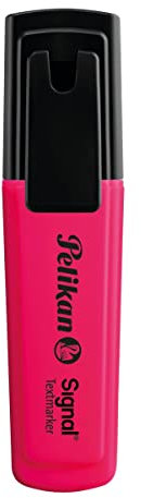 Pelikan Textmarker Signal, 10 x Leucht-Pink, 10 Stück, mit Keilspitze