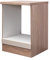 Flex-Well Herd-Umbauschrank Nepal - Küchenschrank - Ofenschrank - Breite 60 cm - Creme glänzend/Eiche Sonoma