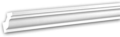PRO[f]home® - Cornice Moulding 150130 Decorative Moulding Crown Moulding Coving Cornice Neo-Classicism Style White 2 m Profhome