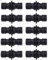 Voarge Lot de 10 raccords rapides de tuyau 1/2 pour raccordement de tuyaux, outils de jardin, tuyaux, 10 pièces