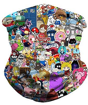 ToBe-U - Masque multi-fonctions pour Halloween - Demi-visage - Tête de mort