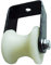 Transport roller 50 round tube track U-shaped screw bearing nylon roller wheel with steel tube cable plastic pulley guide wheel (1pcs)