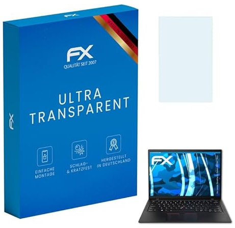 atFoliX Film Protection d'écran compatible avec Lenovo ThinkPad X1 Carbon 9th Gen. 2021 Protecteur d'écran, ultra-clair FX Écran protecteur (2X)