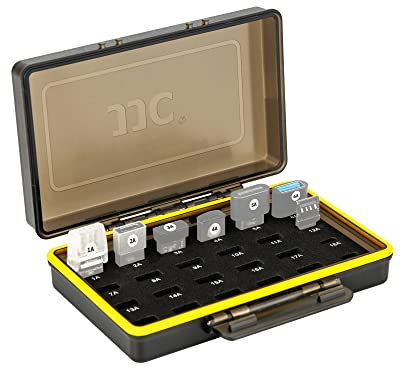 JJC MINI USB Flash Drive Storage Case Organizer for 24x SanDisk SDCZ430 SDCZ33 Samsung Netac PNY HP KingSton mini USB Flash Drives - MINI USB Flash Drive Box Thumb Drive Holder