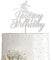 Silver Snowboard Cake Topper, Extreme Snowboarding Snowboarder Birthday Party Supply