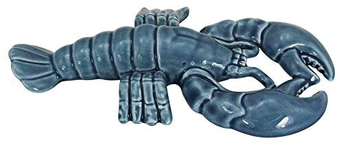 Sea-Club Hummer Maritime Deko Steingut lackiert B=21cm blau