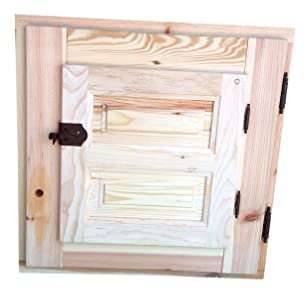 VENTANA DE MADERA MACIZA CON CIERRE EUROPEO HERMÉTICO (60cm X 60cm)