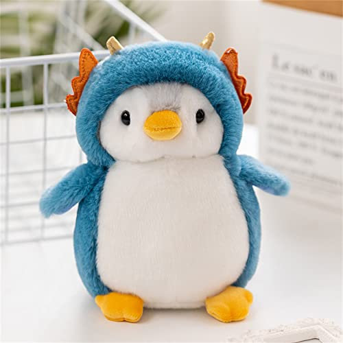 GLITZFAS Pinguin Stofftier Plüschtier, Kuscheltier Plüschpuppen Pinguin, 20cm Stofftier Schmusetier Geschenk für Jungen Mädchen Babys (Blau)