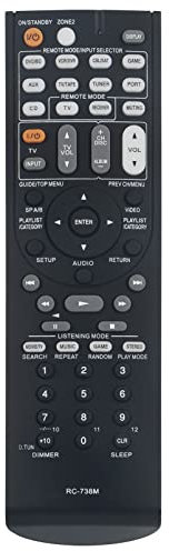 ALLIMITY RC-738M RC 738M Ersatz Fernbedienung passend für Onkyo AV Receiver HT-RC160 HTRC160 TX-SR607 TXSR607 HT-S7200 HTS7200