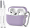 R-fun Kompatibel mit AirPods Pro 2nd/1st Generation Case Cover mit Reinigungsset, Vollschutzsilikon für Apple AirPods Pro 2023/2022/2019 Ladecase[LED anteriore visibile],Bananenfilch