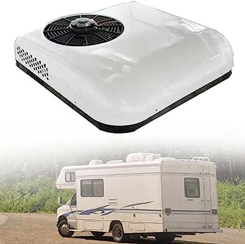LTSRLL 12v/24v DC Aire Acondicionado/Ultra-Delgado Techo del Coche Aire Acondicionado es aplicable a monovolúmenes, vehículos, viviendas, Camiones, vehículos agrícolas, excavadoras, etc.,White-24V