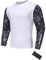 REYSHIONWA Herren Mountainbike-Trikot, langärmelig, MTB, BMX, Downhill-Trikot, leicht, schnell trocknend, feuchtigkeitsableitend, Weiß/Camouflage, M