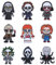 KLORIZ 9 PCS Horror Movie Embroidered Iron On Patches, DIY Backpack Accessories