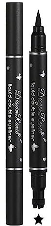 2 IN 1 Schmetterling Dichtung Eyeliner Stift Stern Mond Stempel Make-up Augenflüssigkeit Langlebig Penc Liner Augen Schwarz Kosmetik L5S2 Wasserdicht