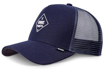 Djinns Cottoncheck Navy HFT Trucker Cap - One-Size