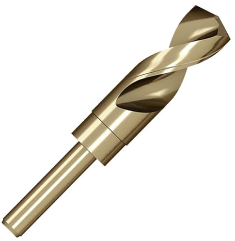 Meccion HSS-Co Broca para Metal 25mm Profesionales Brocas Helicoidal para Metal, Acero Inoxidable, Aluminio y No Ferrosos, Estándar DIN 338