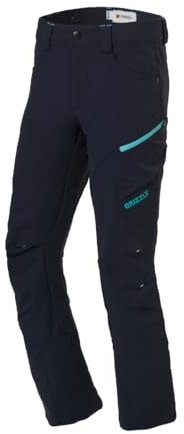 Rovince Grizzly Kinder Zeckenschutz-Outdoorhose Montreal Navy/türkis Gr. 146-152