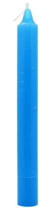 Candela Azzurra da 22cm, Tinta nella Massa per Rituali per il Benessere - Ideali per Rituali o decorazioni interni