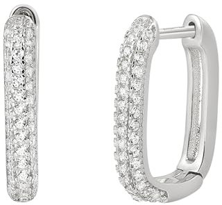 Xenox Ohrringe XS91486 Damen Creolen Sterling-Silber 925 Silber weiß Zirkonia