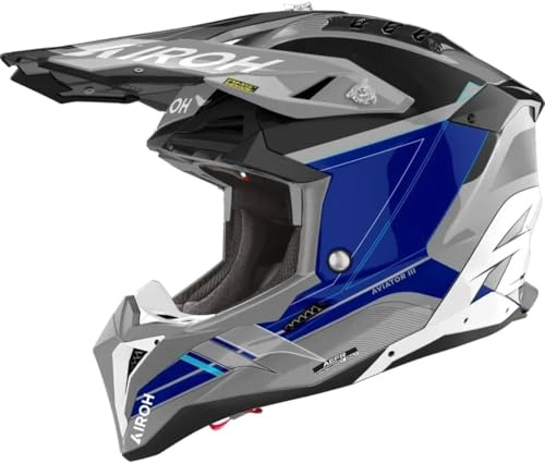 AIROH AVIATOR 3 SABER BLUE GLOSS S