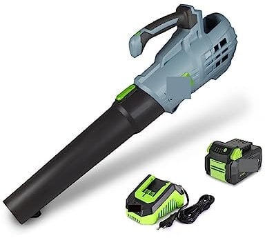 Motore Centrifugo Dell'Aria, Soffiatore for foglie senza fili a batteria da 20 V 4,0 Ah, spazzatrice ad aria compressa a velocità variabile for polvere, utensile da giardino che soffia neve Asciugatur