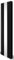 Oval Panel Radiator with Mirror 1800mm x 500mm & TRV Chrome Valves Designer Double Column Vertical Black Carbon Steel Wall Mounted Kitchen Living Room Cleaning Brush Fixing Kit & Brackets