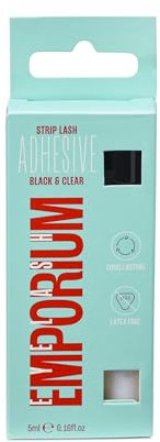 Eyelash Emporium False Lash Glue – 2 in 1 – Clear & Black Latex Free Adhesive