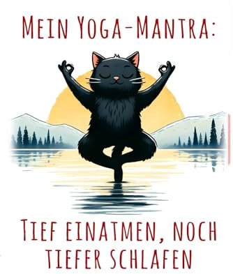 Yoga Mantra: Lustiges Katzen Yoga Design - Notizbuch