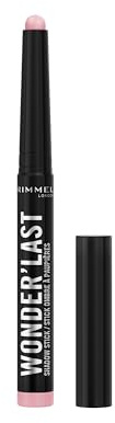Rimmel London, Wonder'Last 010 Strawberry Milkshake Lidschattenstift, vibrierende Farbe, einfach aufzutragen, angenehme Textur, ultra-cremige Formel, vegane Formel, 1,64 g