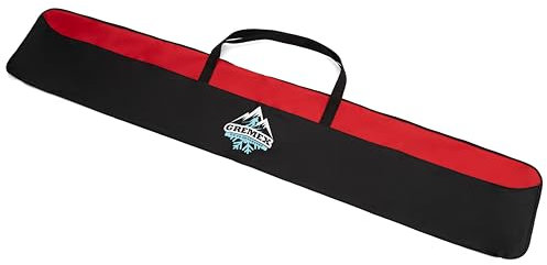 Gremex Skitasche - Wasserdichte Tasche für 1 Paar Ski 160 cm - Robuster Leichter Skisack - Ergonomisch und Kompakt - Alpinski Zubehör