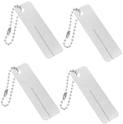 Sosoport 4pcs Fishing Hook Sharpener Portable Tool Fish Hook File for Angling Accessories for Bait Knife Sea Fishing