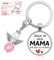 Muttertagsgeschenk, Schlüsselanhänger Geschenke für Mama zum Muttertag Geburtstag, Muttertagsgeschenke für Mama von Tochter Sohn, Geburtstagsgeschenk für Schwiegermutter Mutter, Beste Mama der Welt